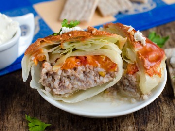 German style stuffed cabbage leaves 