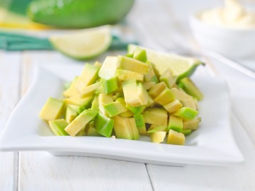 Potato salad with avocado and watercress