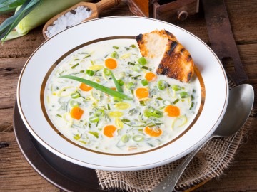 Cheese-leek soup  