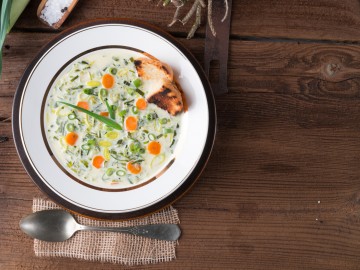 Cheese-leek soup  