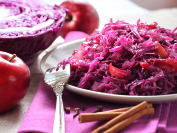 Caramelized red cabbage