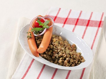 Baden style lentils with spätzle