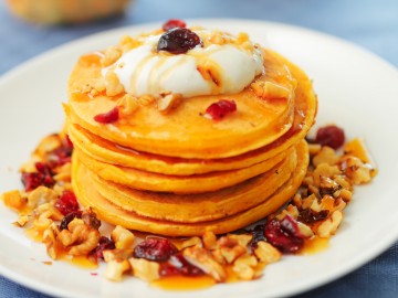 Pumpkin pancakes