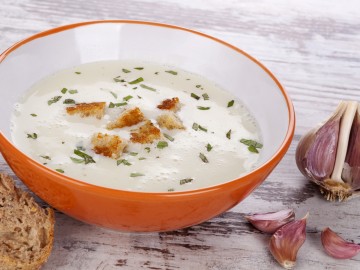 Garlic cream soup