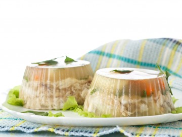 Pickled herring in jelly