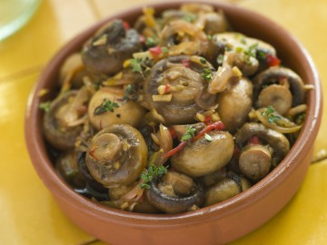 Marinated mushrooms